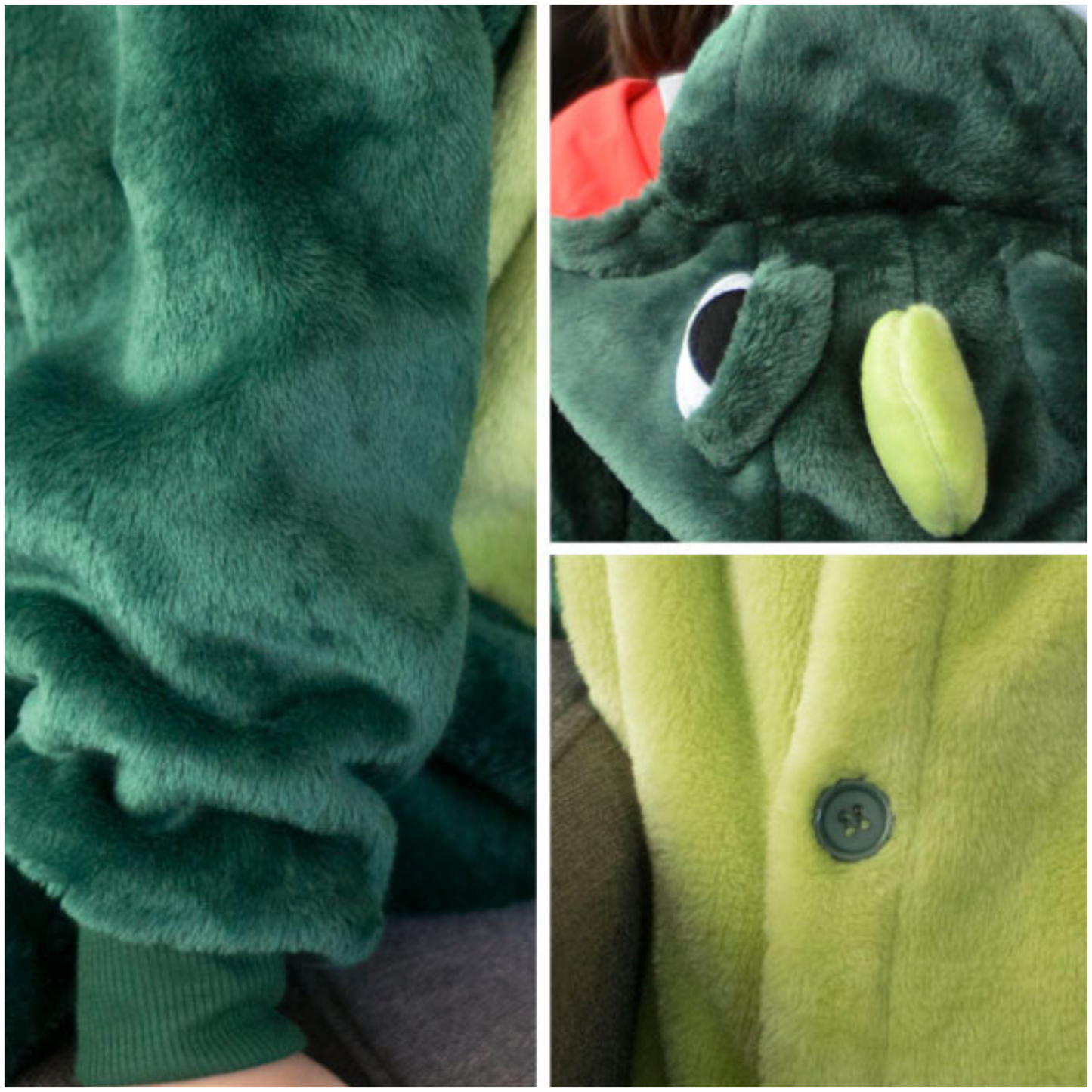 Pijama Infantil de Dinosaurio - Verde