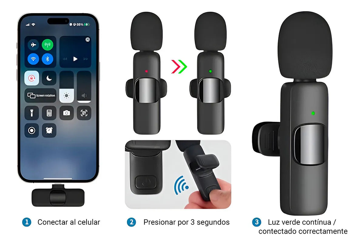 kit 2 Micrófonos Inalámbricos