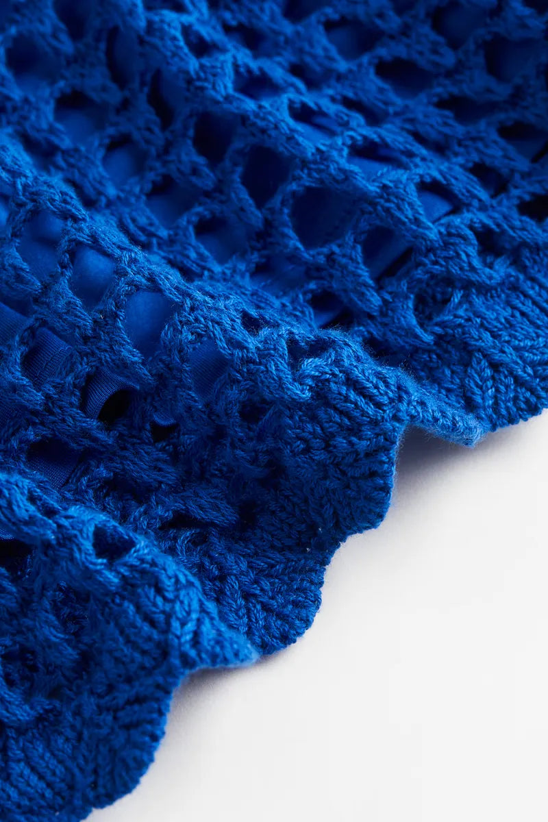 Vestido Tejido Azul