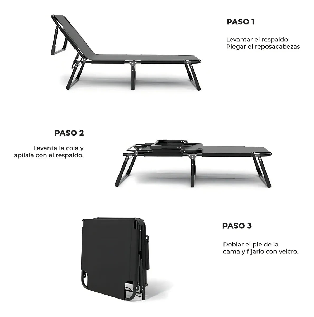 Catre Plegable Acolchonado