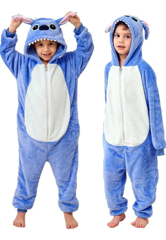 Pijama Polar Enterito Stitch - Infantil