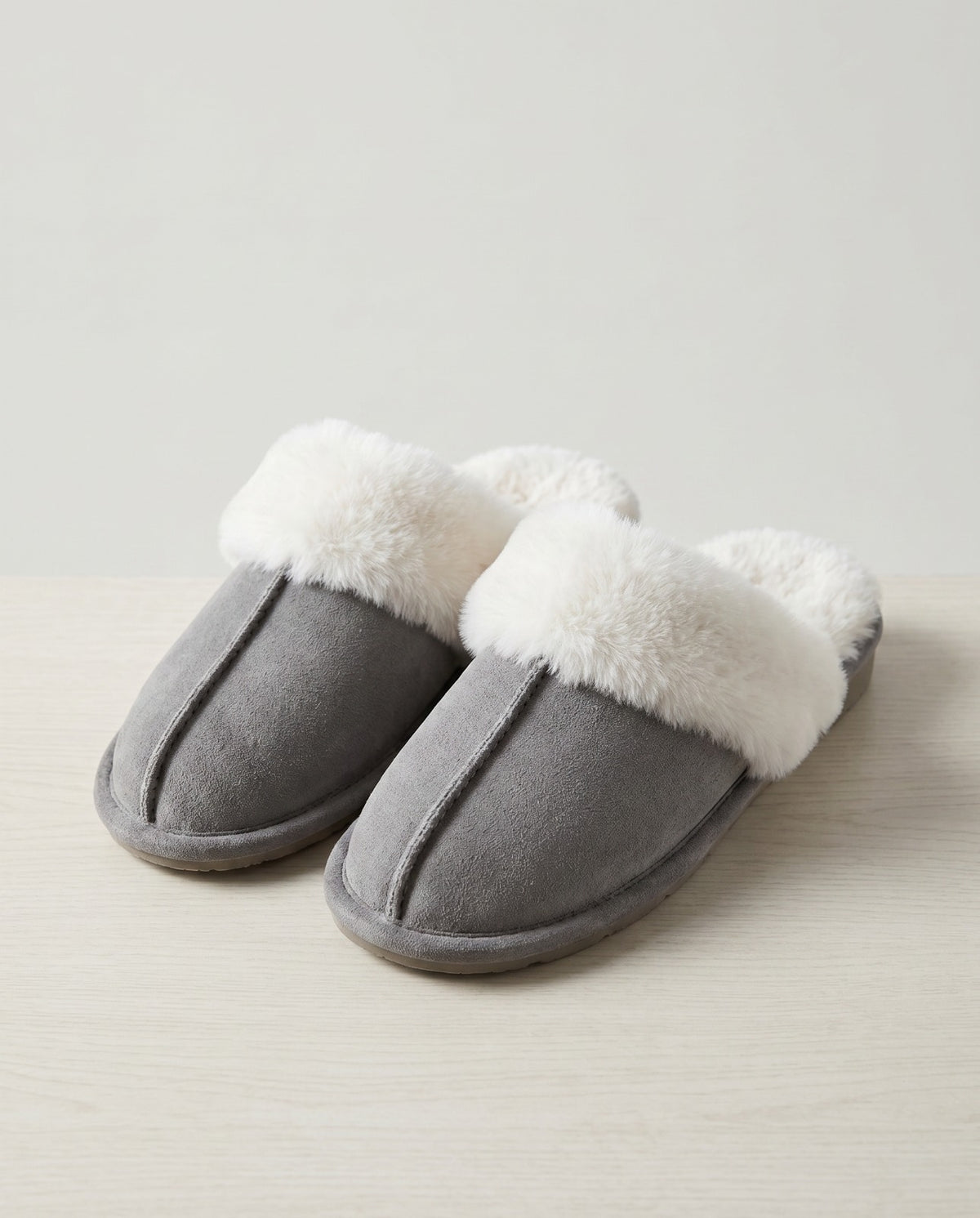 Pantuflas corderito - GRIS