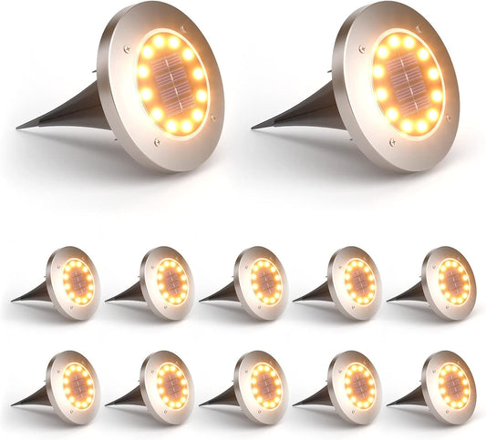Set x4 Focos Solares - 12 LEDs