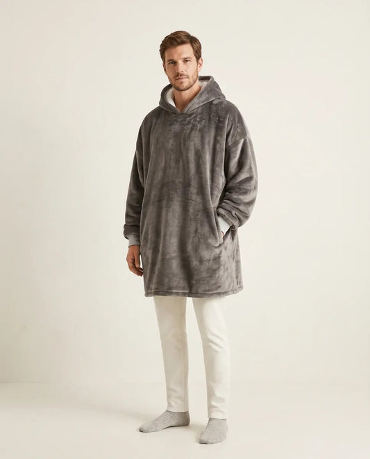 Buzo Manta Corderito - Gris