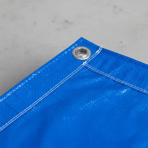 Lona reforzada 5x6 azul impermeable