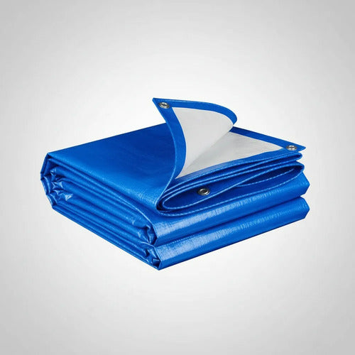 Lona reforzada 5x6 azul impermeable