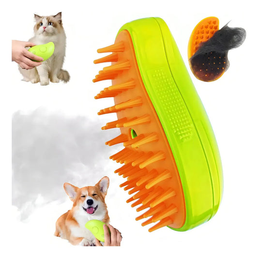 Peine Cepillo A Vapor Para Mascotas