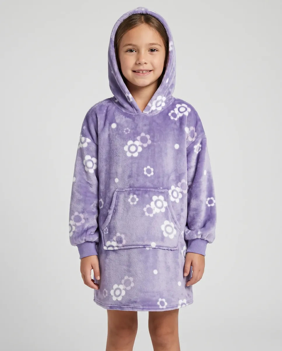 Buzo manta infantil - Lila floral