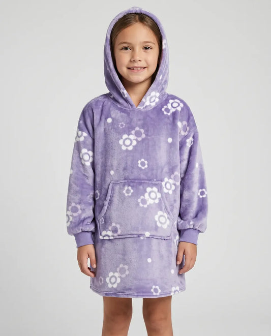 Buzo manta infantil - Lila floral