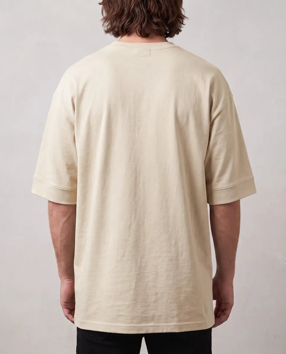 Remera Oversize Premium - Beige
