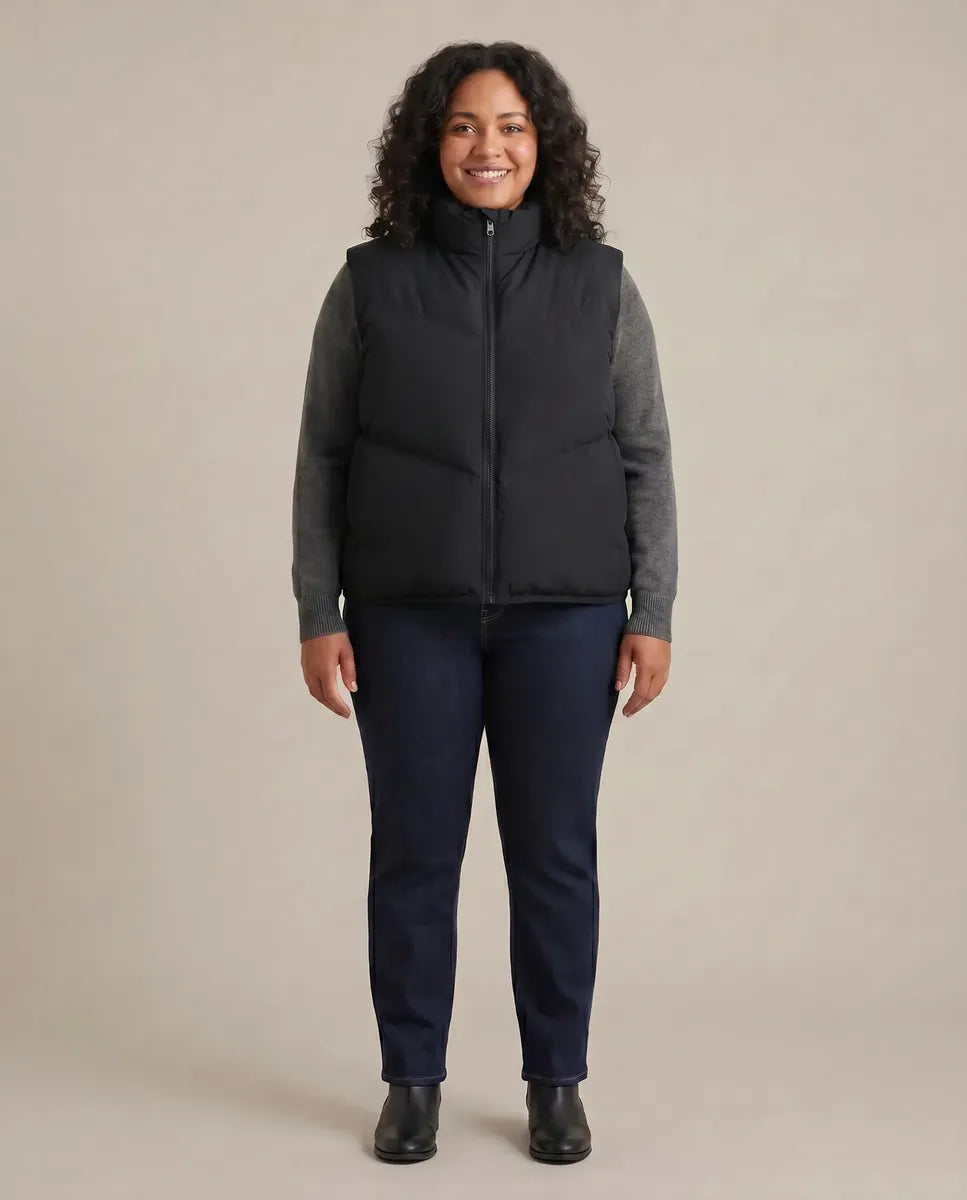 Chaleco Puffer Inflable Negro