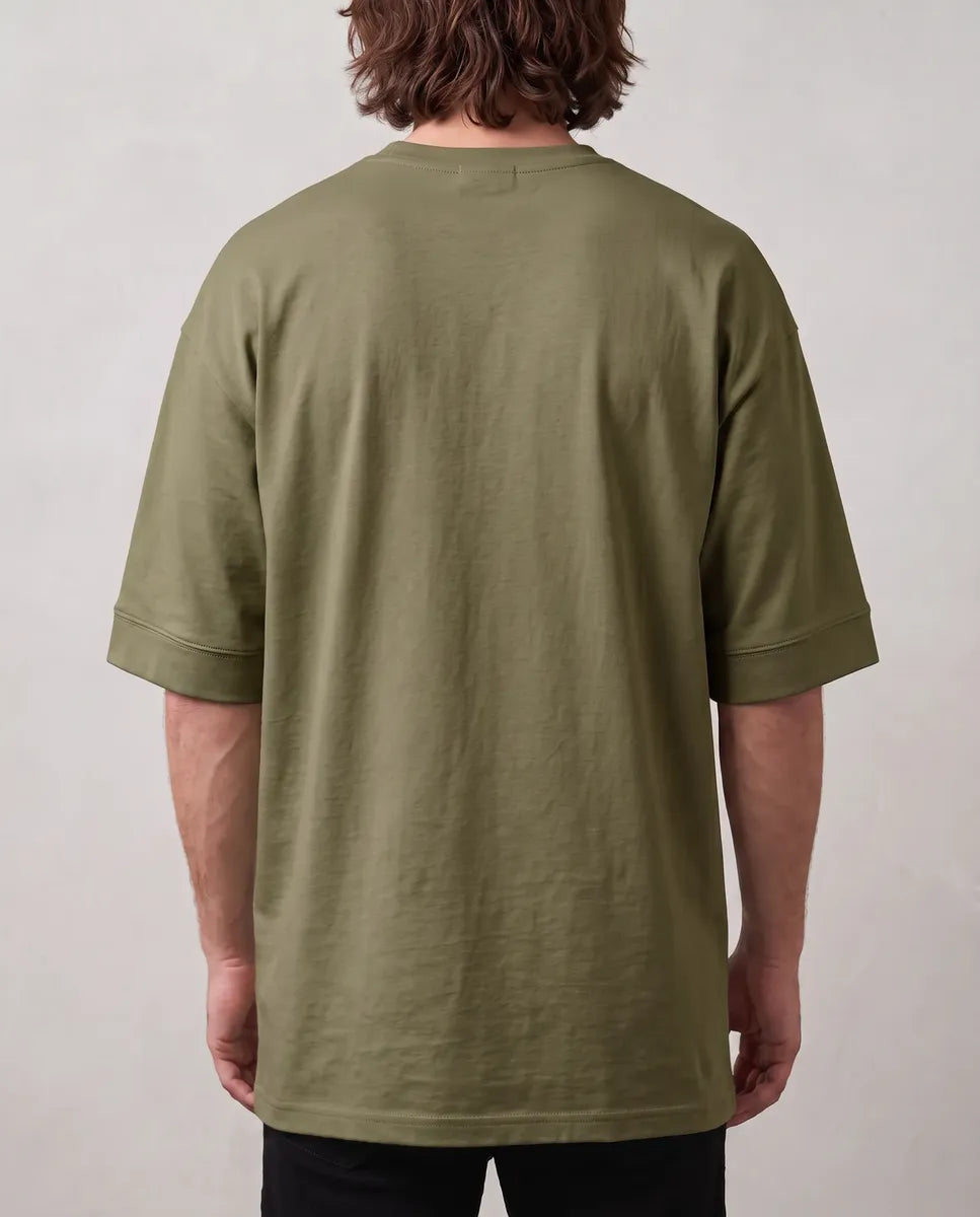 Remera Oversize Premium - Verde militar