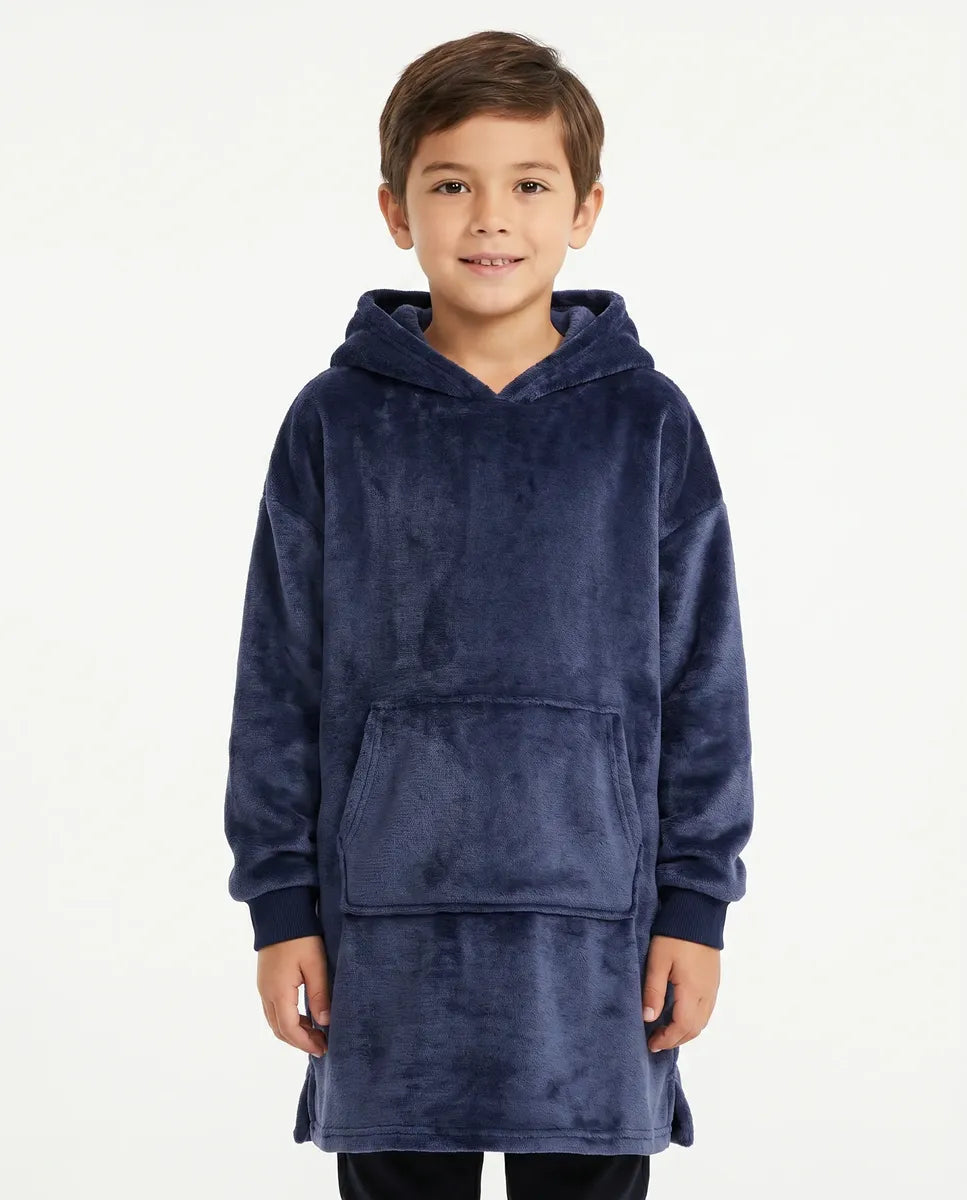 Buzo manta infantil - Azul liso