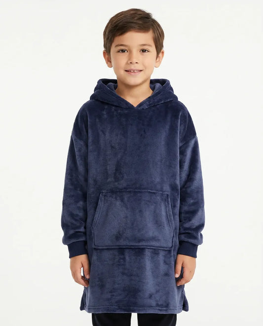 Buzo manta infantil - Azul liso