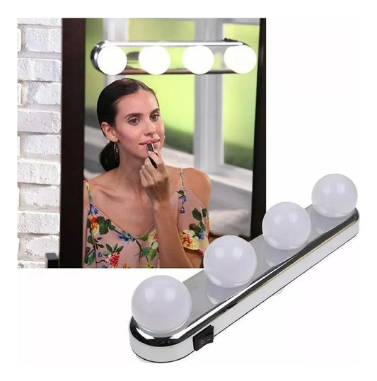 4 Luces con Ventosa