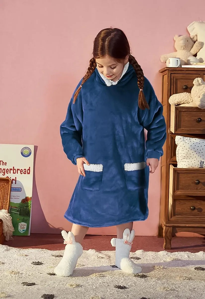 Buzo Manta Infantil - Azúl