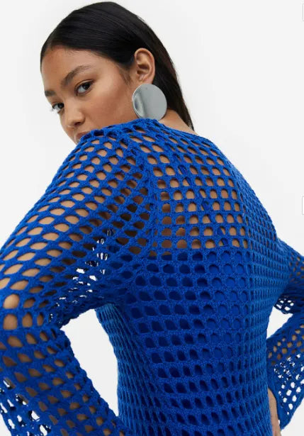 Vestido Tejido Azul