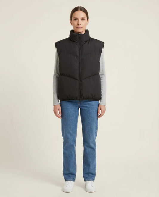 Chaleco Puffer Inflable Negro