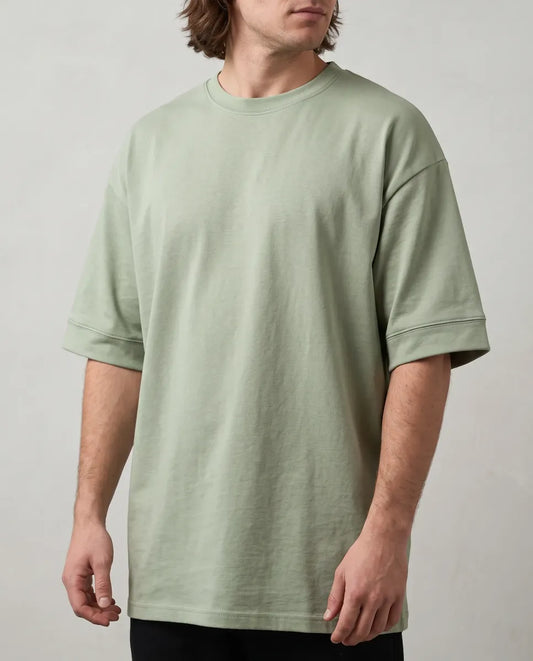Remera Oversize Premium - Verde claro