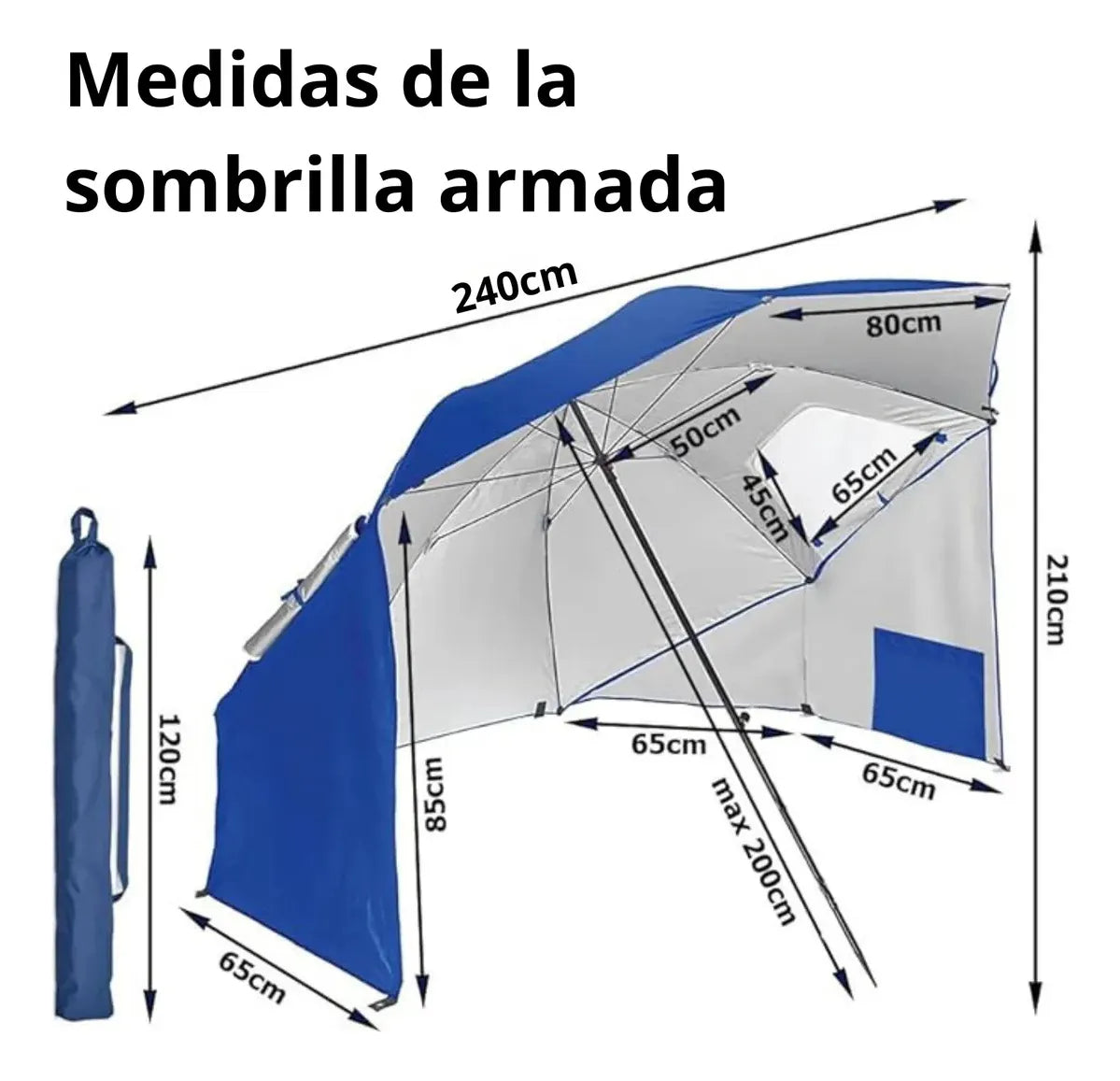 Sombrilla 2.4m