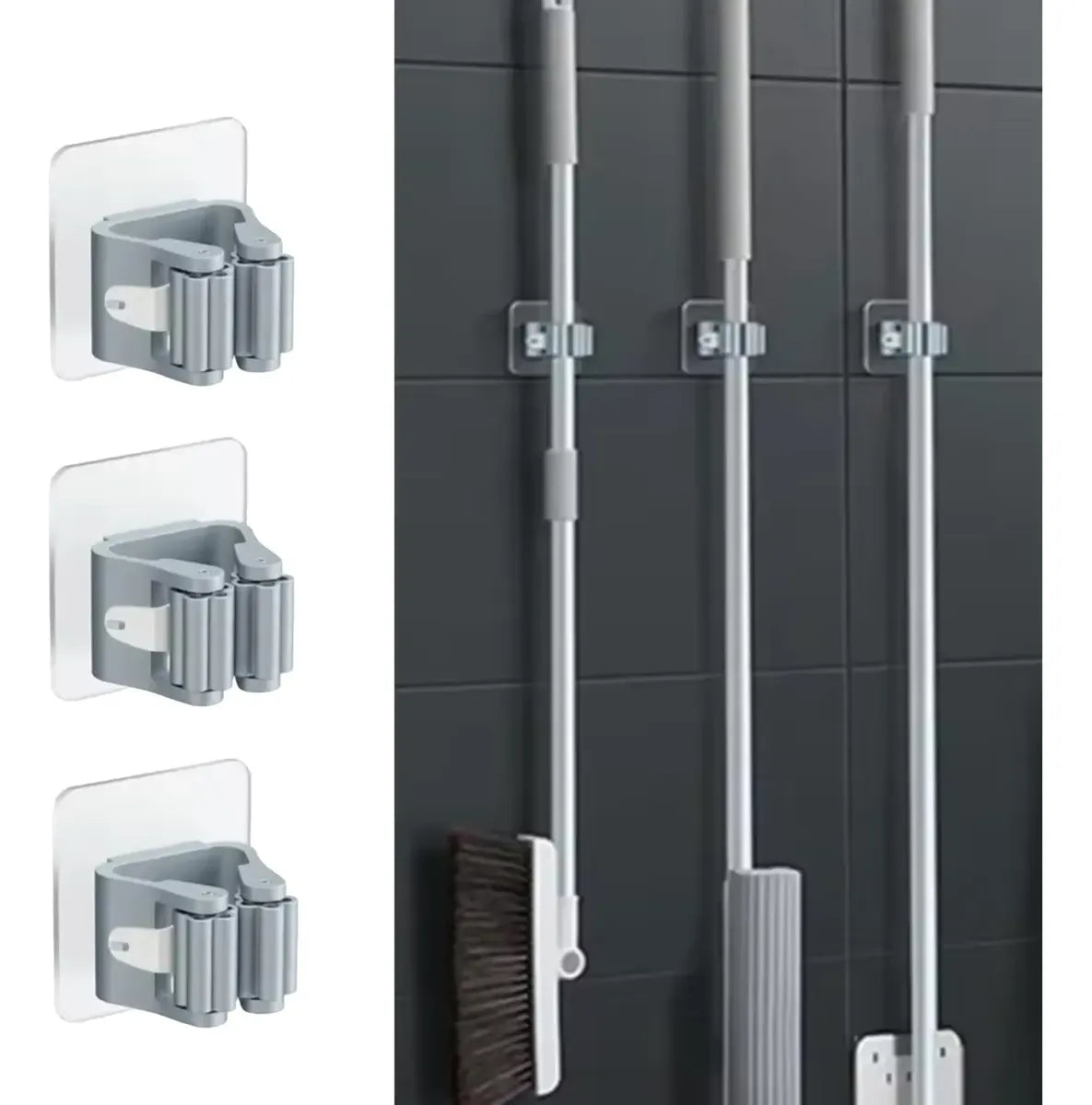 Soporte Adhesivo para pared - pack x3