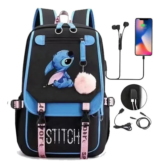 Mochila Escolar de Stitch