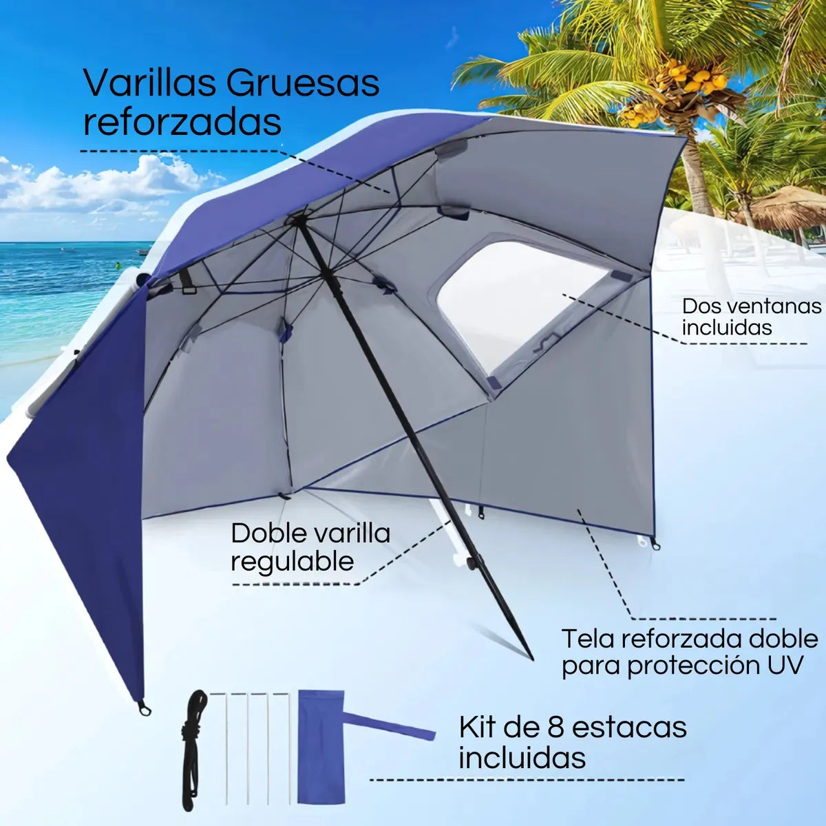 Sombrilla 2.4m