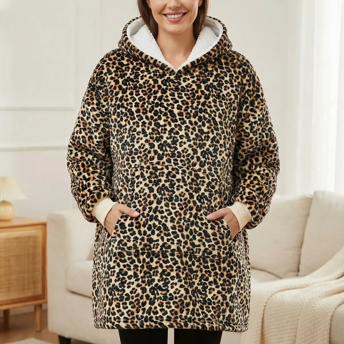 Buzo Manta Corderito - Animal Print