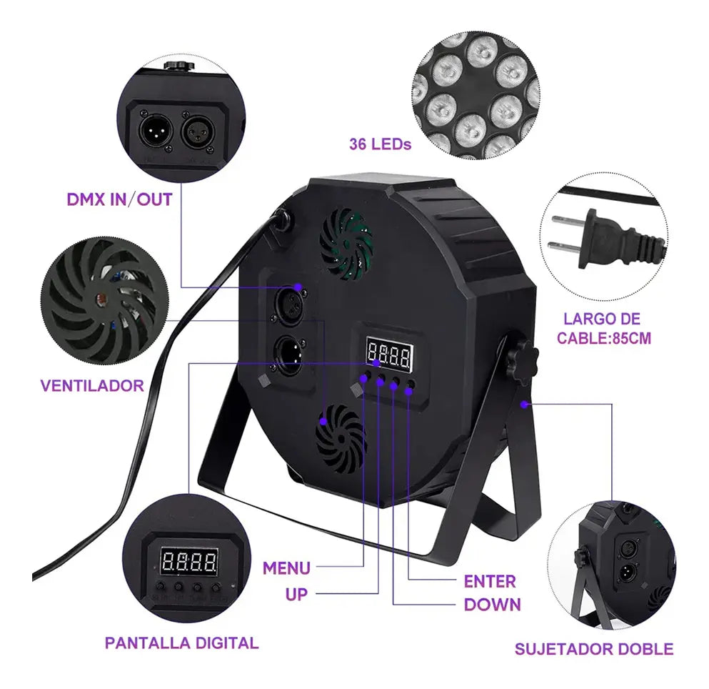 Luz fiesta 36 LED