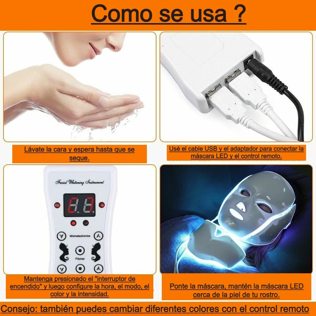 Máscara LED - Fototerapia