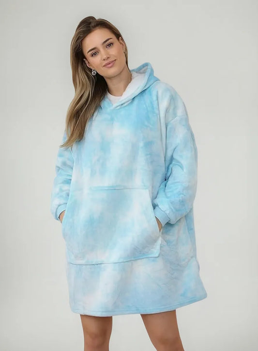 Buzo Manta - Celeste Tie-Dye