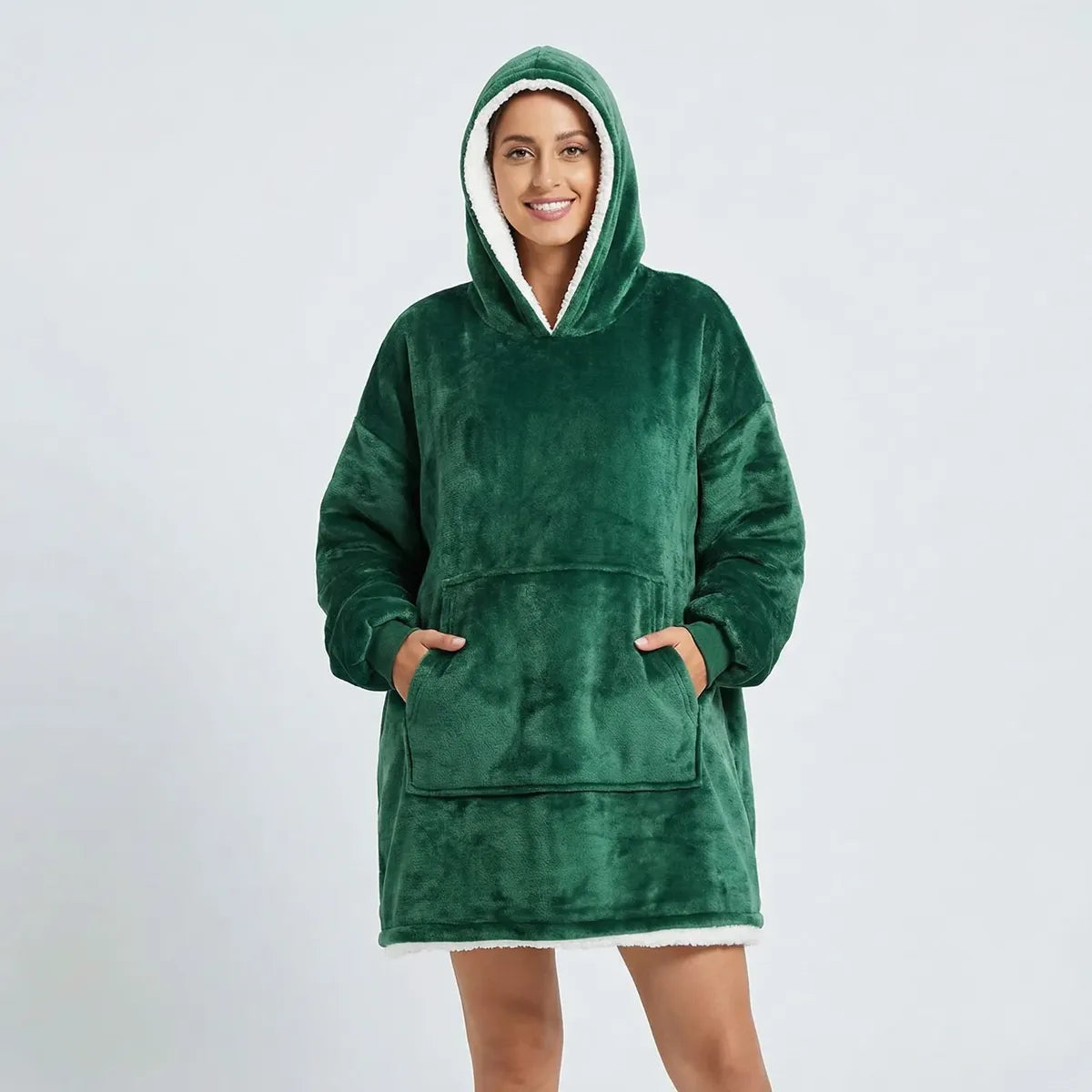 Buzo Manta Corderito - Verde