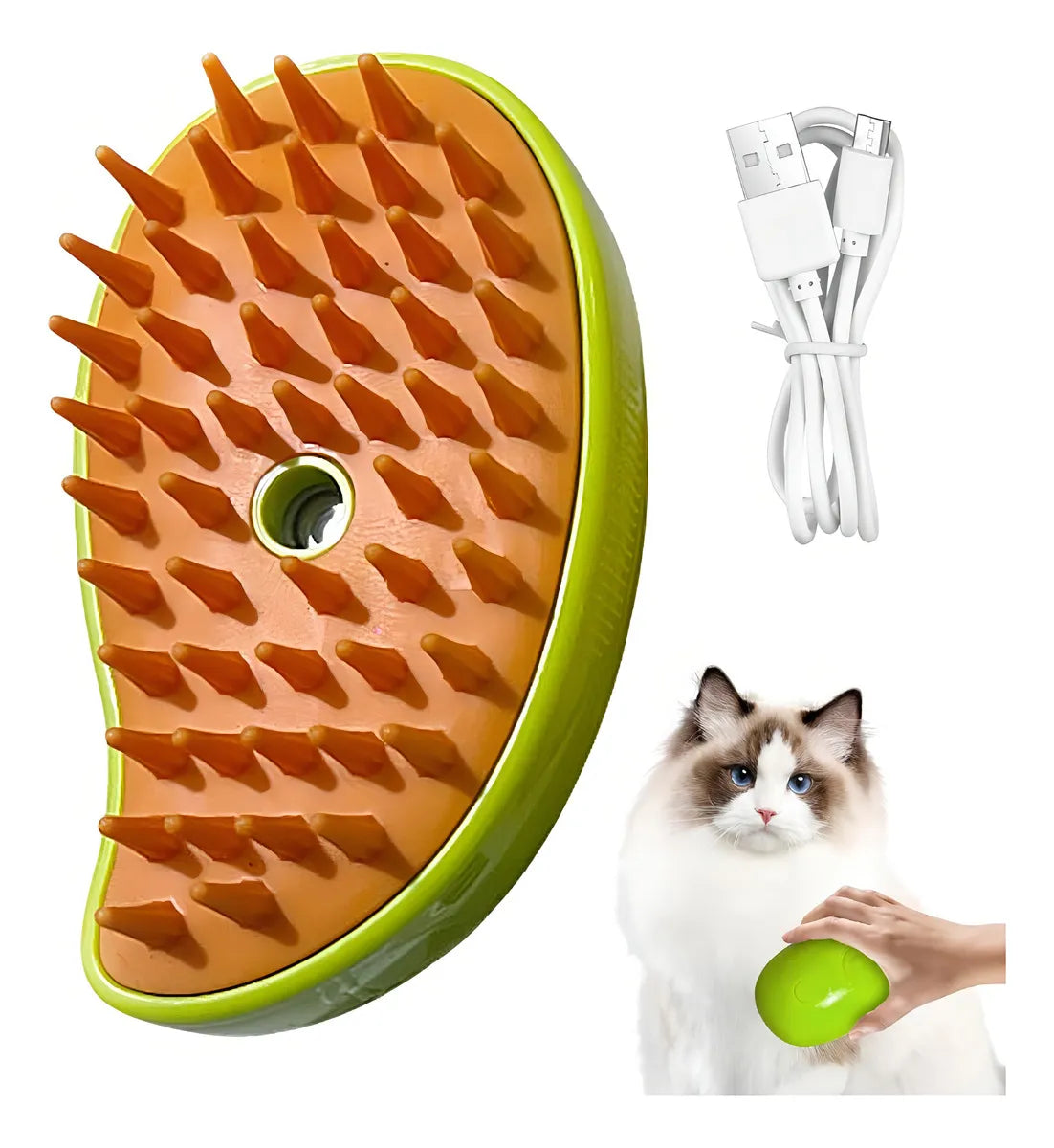 Peine Cepillo A Vapor Para Mascotas
