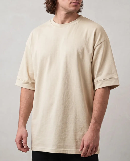 Remera Oversize Premium - Beige