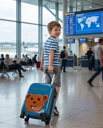 Valija Infantil 16" - Oso Azul