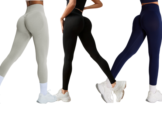 Calzas Deportivas Push Up Lisas – PACK X3