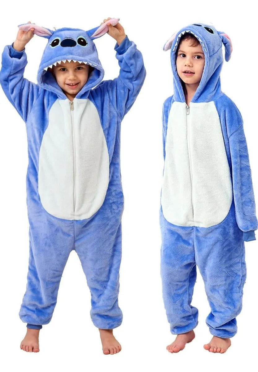 Pijama Polar Enterito Stitch - Infantil