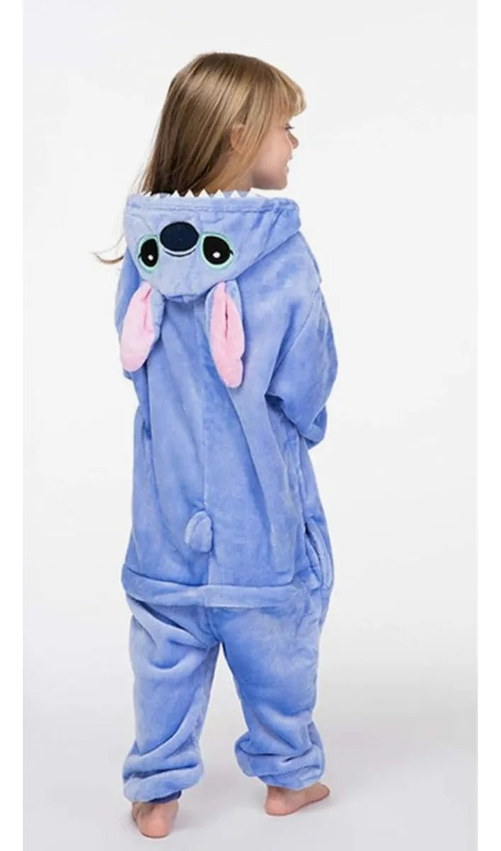 Pijama Polar Enterito Stitch - Infantil