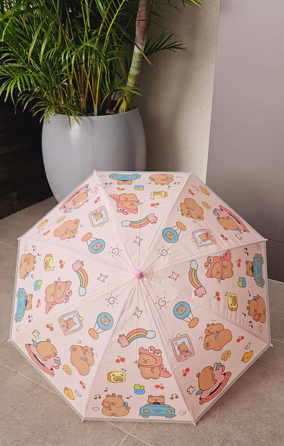 Paraguas infantiles con chifle - Capibara