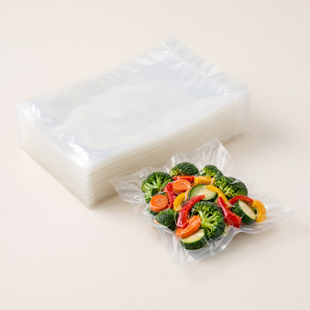 Pack de 10 bolsas para envasado al vacío de 20 x 30 cm