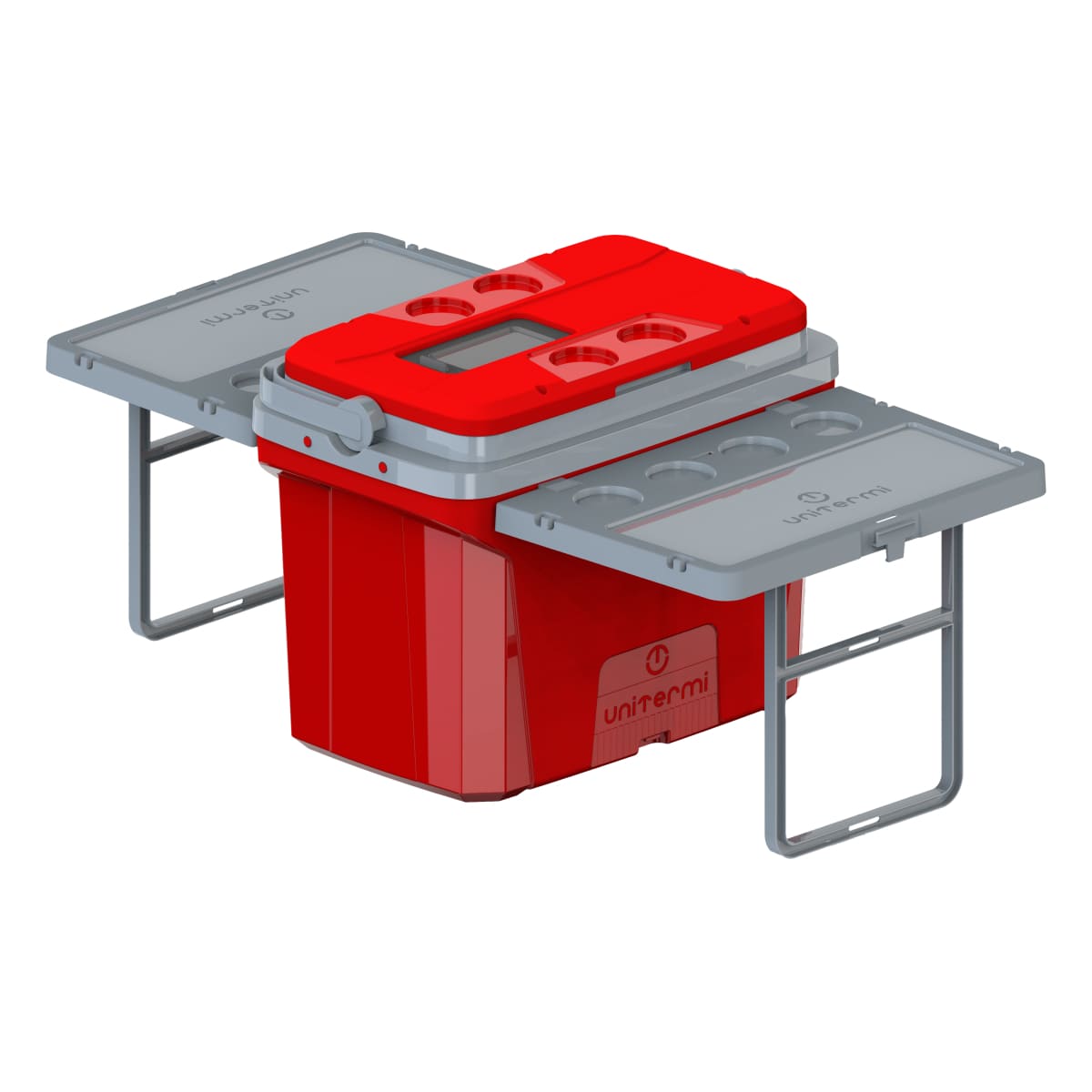 Conservadora Térmica Jurere 36 L con 2 Mesas Laterales color rojo