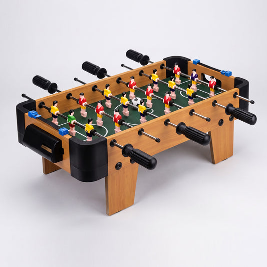 Futbolito infantil de mesa de madera, 51 x 25 x 17 cm