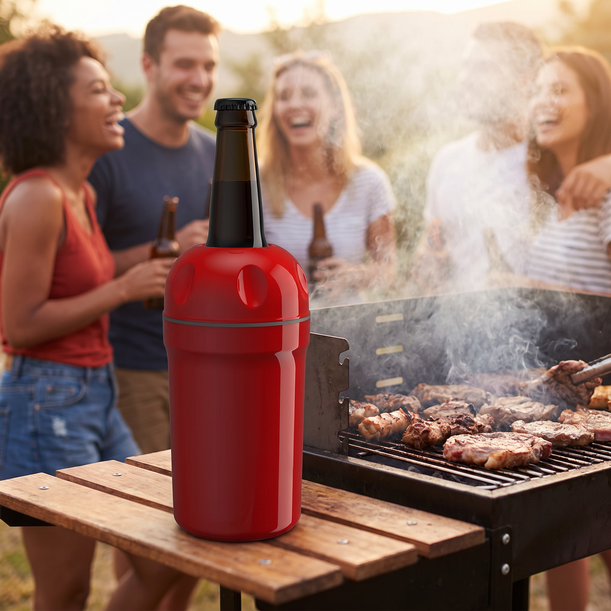 Porta Botella Térmico para Long Neck 350 ml