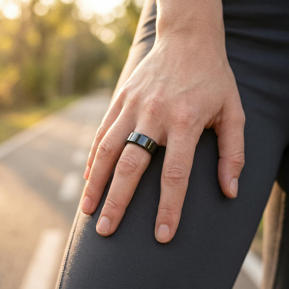 Anillo inteligente smart ring negro