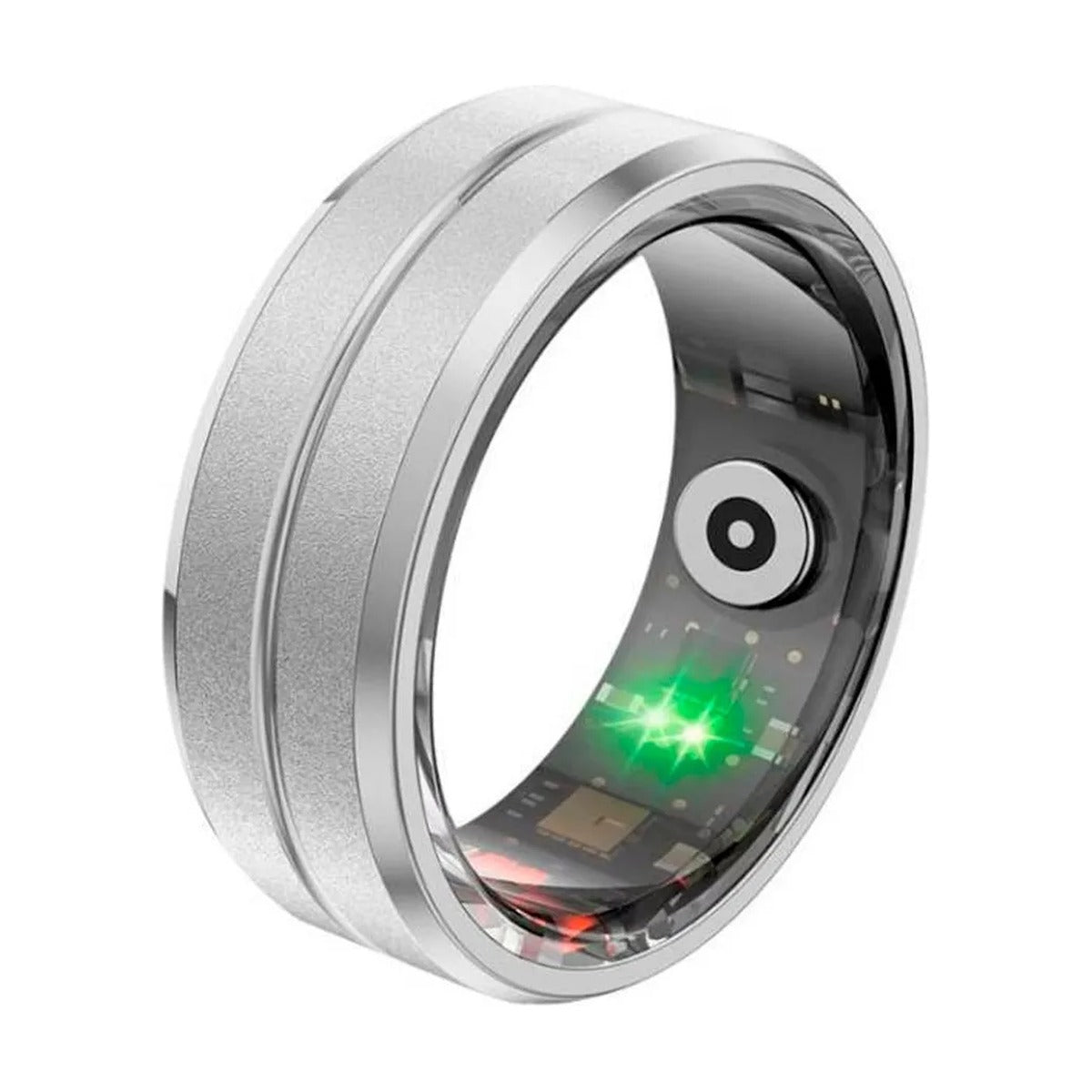 Anillo inteligente smart ring plateado