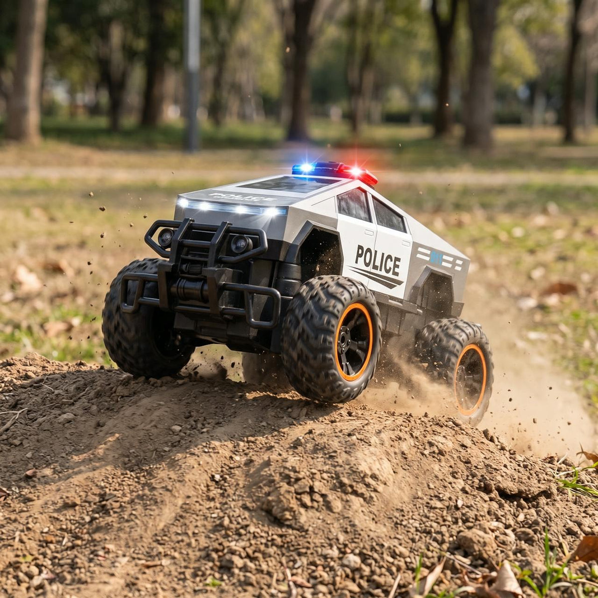 Cybertruck de policía a control remoto