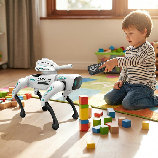 Perro robot con lanzador de hidrogel