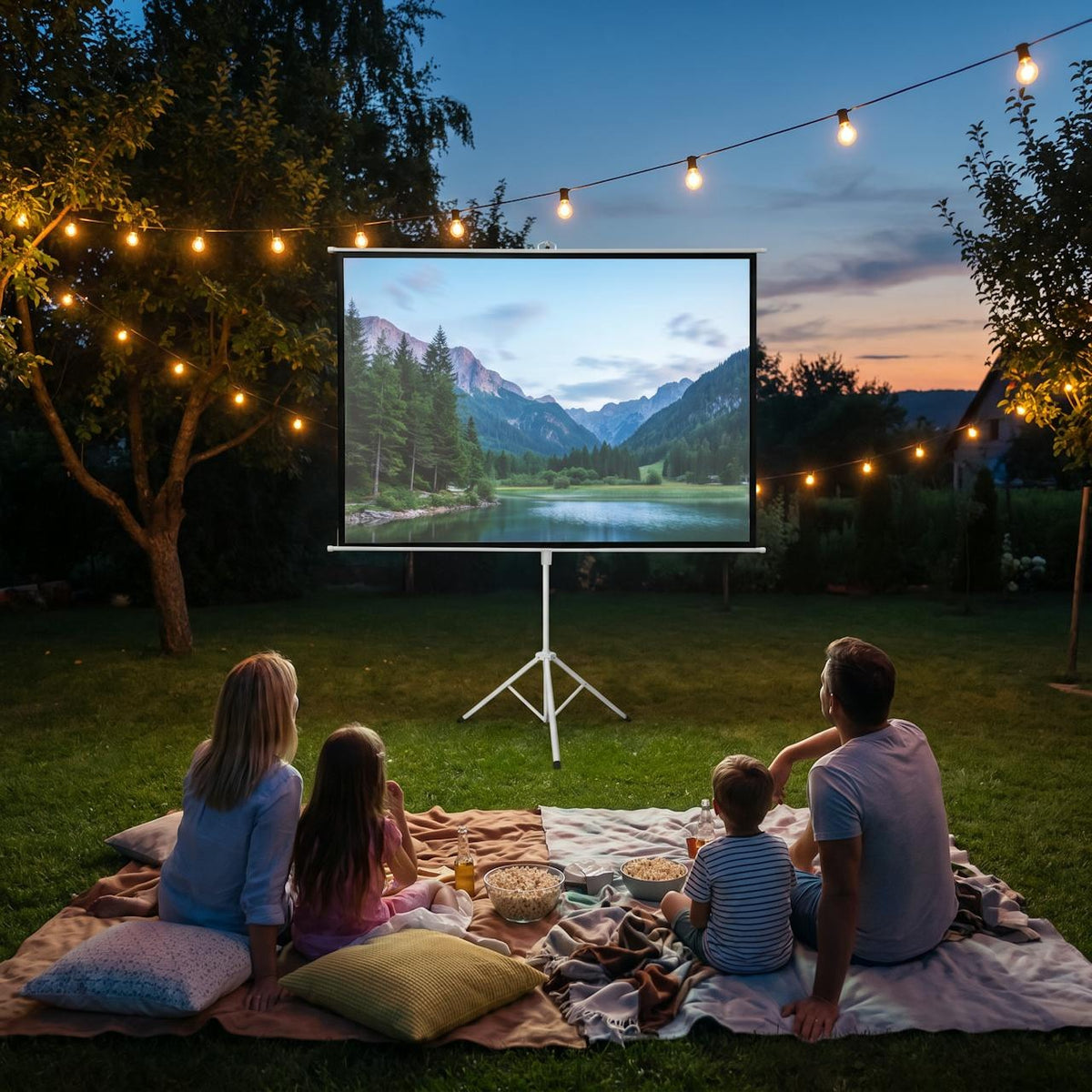 Pantalla de proyección 100 pulgadas con trípode