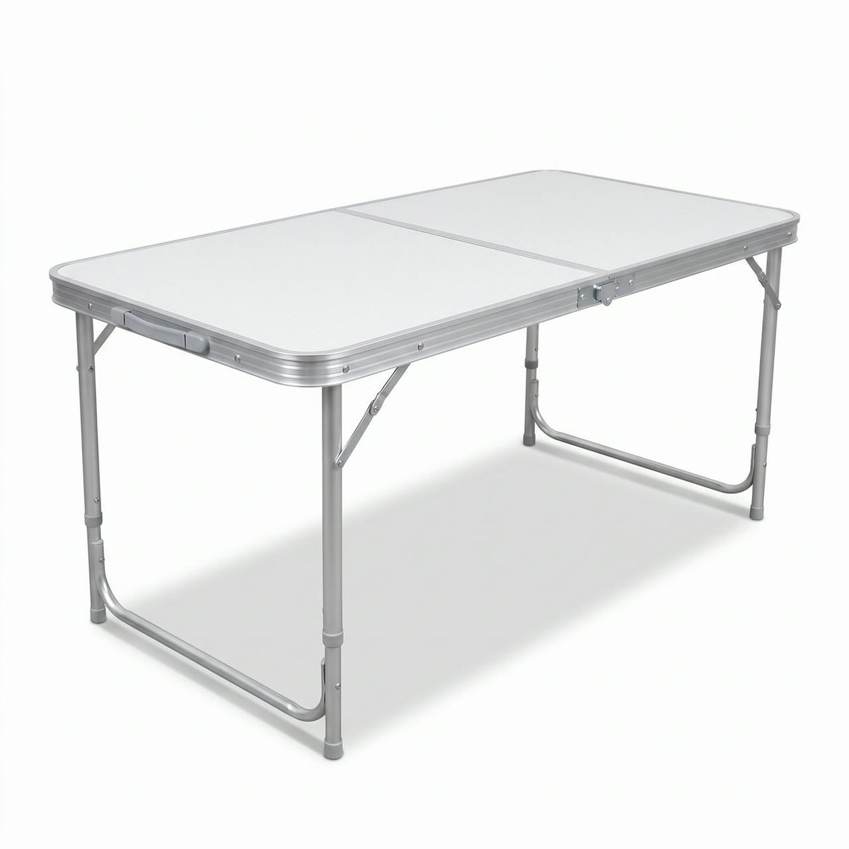 Mesa plegable de aluminio tipo valija 120 x 60 cm