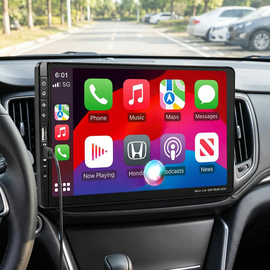 Radio para auto con pantalla táctil 9 pulgadas y CarPlay